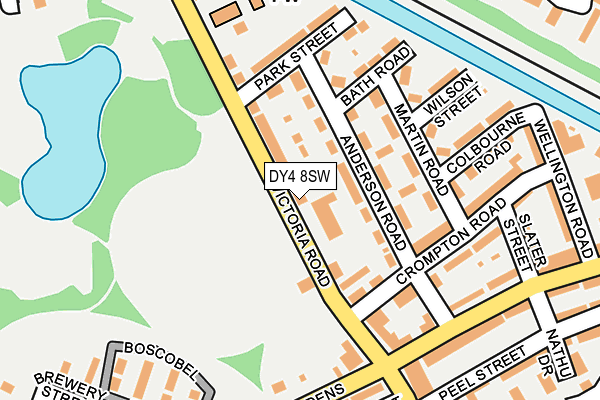 DY4 8SW map - OS OpenMap – Local (Ordnance Survey)
