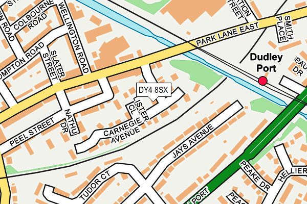 DY4 8SX map - OS OpenMap – Local (Ordnance Survey)