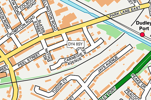 DY4 8SY map - OS OpenMap – Local (Ordnance Survey)
