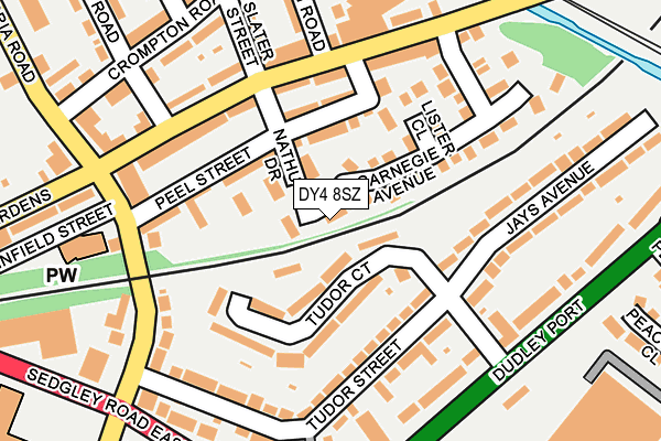 DY4 8SZ map - OS OpenMap – Local (Ordnance Survey)