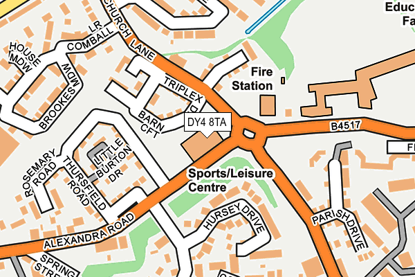 DY4 8TA map - OS OpenMap – Local (Ordnance Survey)