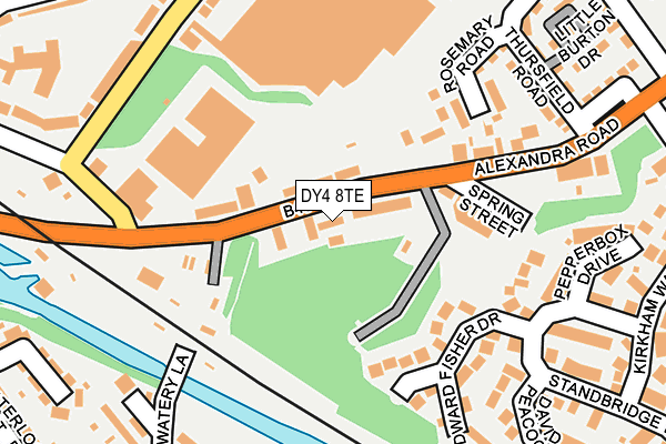 DY4 8TE map - OS OpenMap – Local (Ordnance Survey)