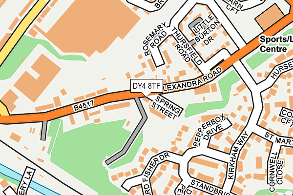 DY4 8TF map - OS OpenMap – Local (Ordnance Survey)