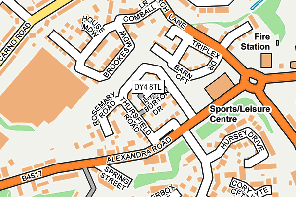 DY4 8TL map - OS OpenMap – Local (Ordnance Survey)