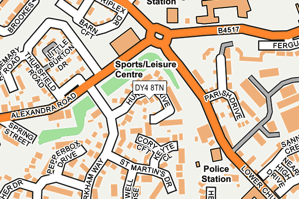 DY4 8TN map - OS OpenMap – Local (Ordnance Survey)