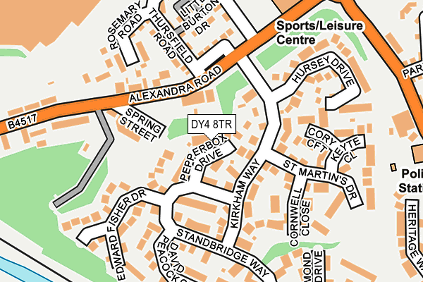 DY4 8TR map - OS OpenMap – Local (Ordnance Survey)