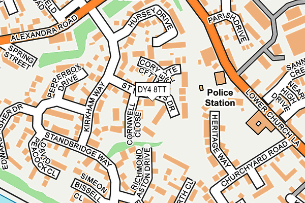 DY4 8TT map - OS OpenMap – Local (Ordnance Survey)