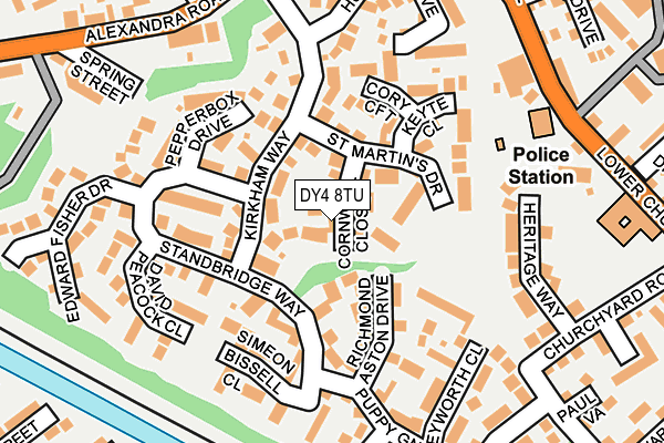 DY4 8TU map - OS OpenMap – Local (Ordnance Survey)
