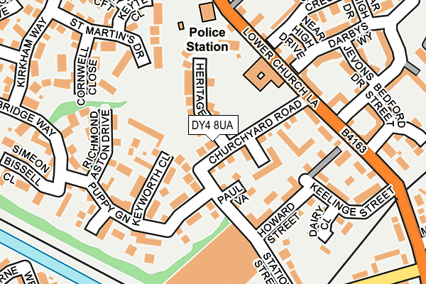 DY4 8UA map - OS OpenMap – Local (Ordnance Survey)