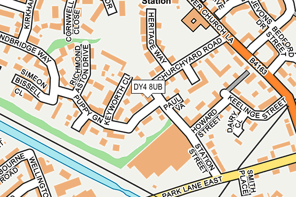 DY4 8UB map - OS OpenMap – Local (Ordnance Survey)