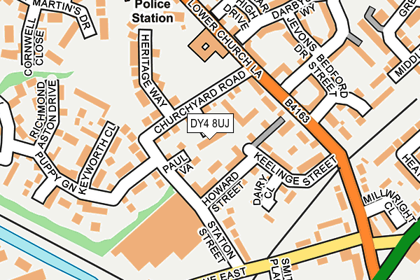 DY4 8UJ map - OS OpenMap – Local (Ordnance Survey)