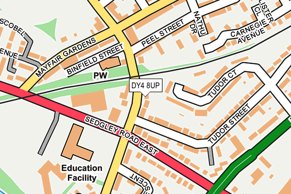 DY4 8UP map - OS OpenMap – Local (Ordnance Survey)