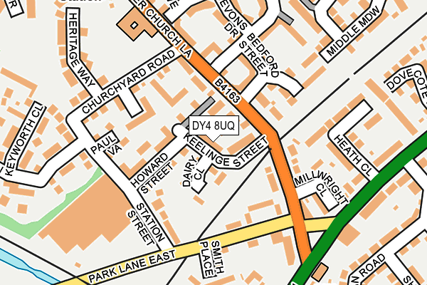 DY4 8UQ map - OS OpenMap – Local (Ordnance Survey)