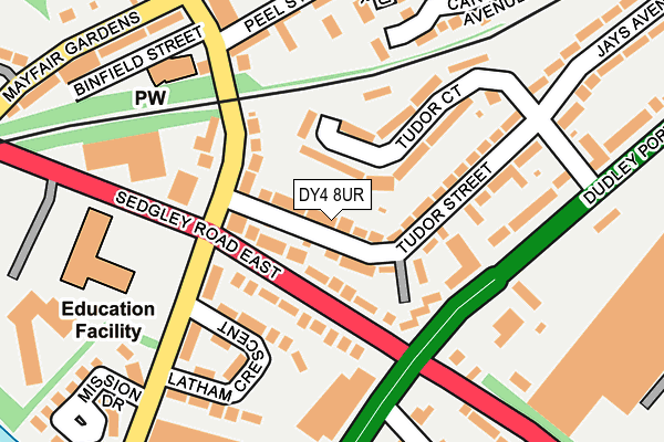 DY4 8UR map - OS OpenMap – Local (Ordnance Survey)