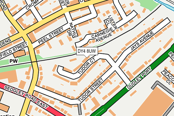 DY4 8UW map - OS OpenMap – Local (Ordnance Survey)