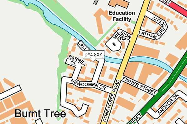 DY4 8XY map - OS OpenMap – Local (Ordnance Survey)