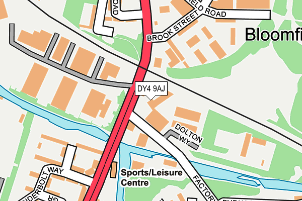 DY4 9AJ map - OS OpenMap – Local (Ordnance Survey)