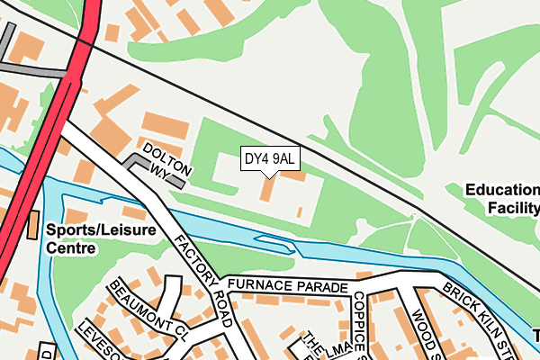 DY4 9AL map - OS OpenMap – Local (Ordnance Survey)