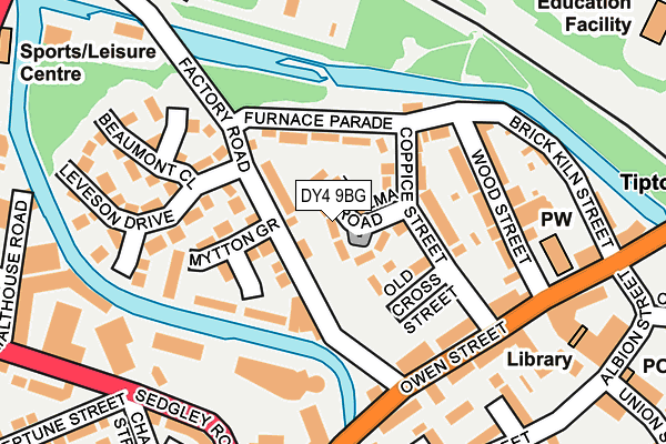 DY4 9BG map - OS OpenMap – Local (Ordnance Survey)