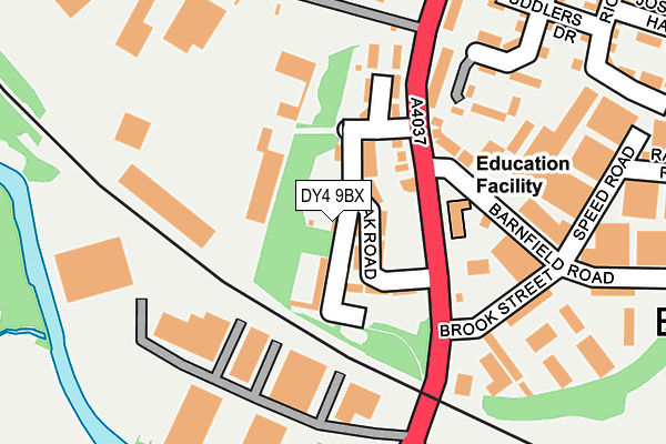 DY4 9BX map - OS OpenMap – Local (Ordnance Survey)