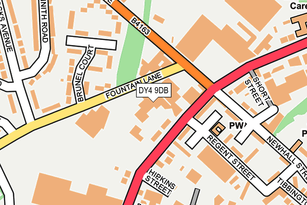 DY4 9DB map - OS OpenMap – Local (Ordnance Survey)