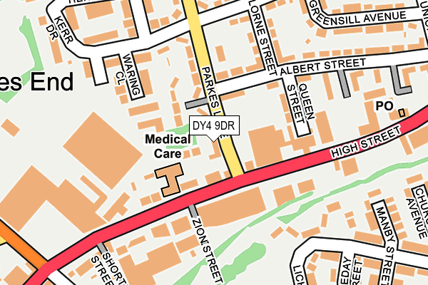 DY4 9DR map - OS OpenMap – Local (Ordnance Survey)