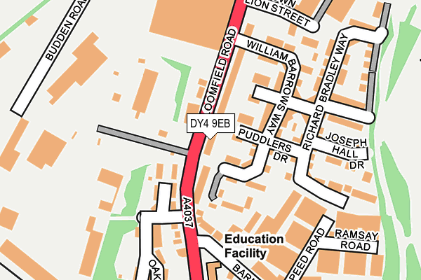 DY4 9EB map - OS OpenMap – Local (Ordnance Survey)