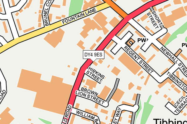 DY4 9ES map - OS OpenMap – Local (Ordnance Survey)