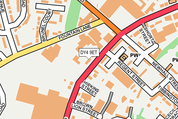 DY4 9ET map - OS OpenMap – Local (Ordnance Survey)