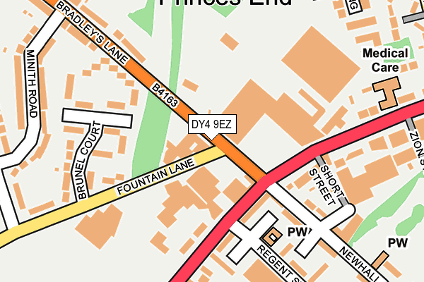 DY4 9EZ map - OS OpenMap – Local (Ordnance Survey)