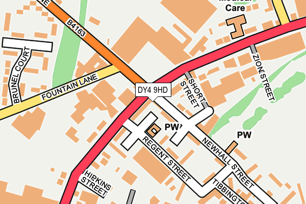 DY4 9HD map - OS OpenMap – Local (Ordnance Survey)