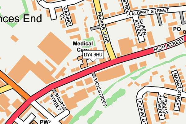 DY4 9HU map - OS OpenMap – Local (Ordnance Survey)