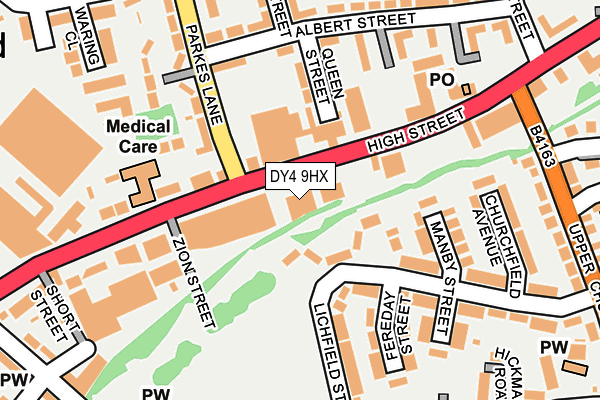 DY4 9HX map - OS OpenMap – Local (Ordnance Survey)