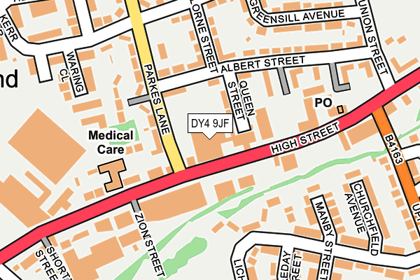 Map of PRINCES END GARAGE LIMITED at local scale