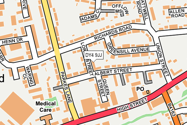 DY4 9JJ map - OS OpenMap – Local (Ordnance Survey)
