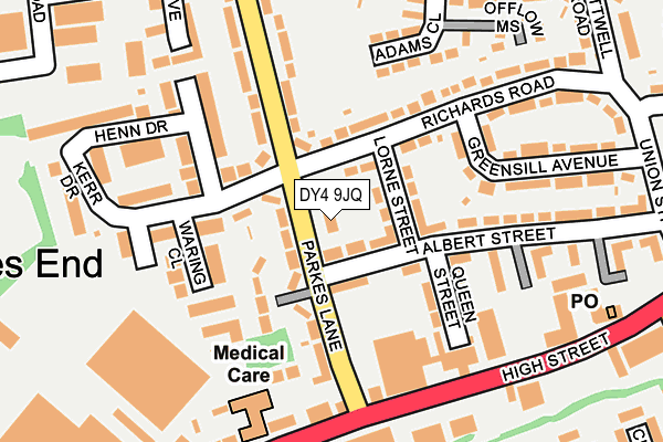 DY4 9JQ map - OS OpenMap – Local (Ordnance Survey)
