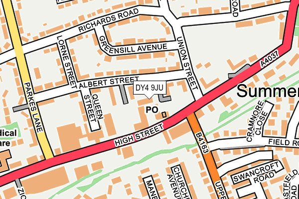 DY4 9JU map - OS OpenMap – Local (Ordnance Survey)