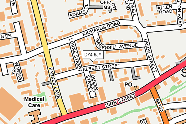 DY4 9JY map - OS OpenMap – Local (Ordnance Survey)