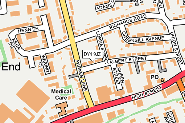 DY4 9JZ map - OS OpenMap – Local (Ordnance Survey)