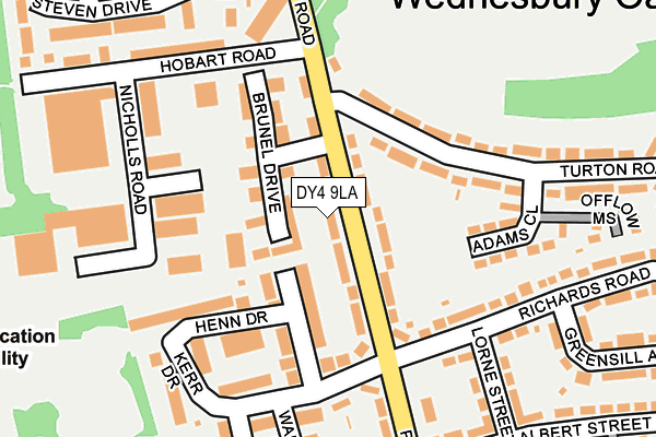 DY4 9LA map - OS OpenMap – Local (Ordnance Survey)