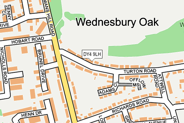 DY4 9LH map - OS OpenMap – Local (Ordnance Survey)