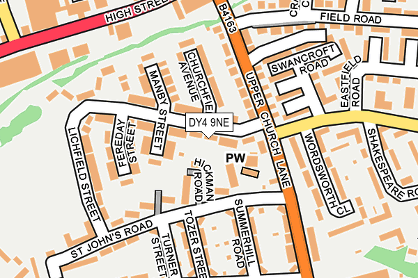 DY4 9NE map - OS OpenMap – Local (Ordnance Survey)