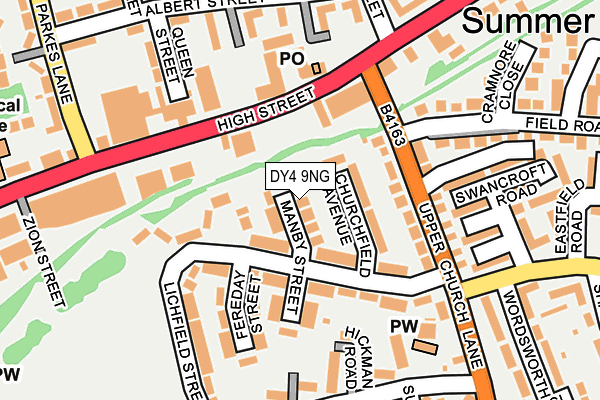 DY4 9NG map - OS OpenMap – Local (Ordnance Survey)