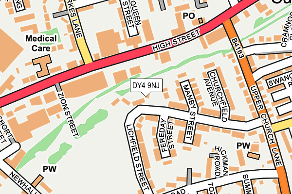 DY4 9NJ map - OS OpenMap – Local (Ordnance Survey)