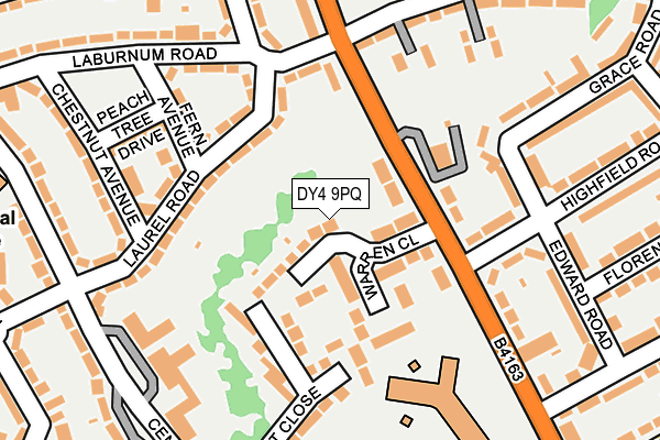 DY4 9PQ map - OS OpenMap – Local (Ordnance Survey)