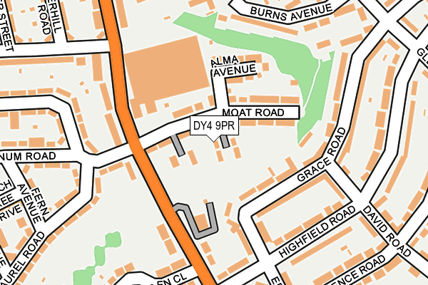 DY4 9PR map - OS OpenMap – Local (Ordnance Survey)