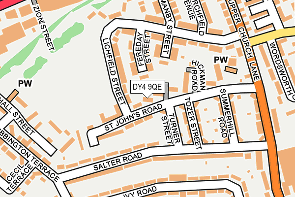 DY4 9QE map - OS OpenMap – Local (Ordnance Survey)