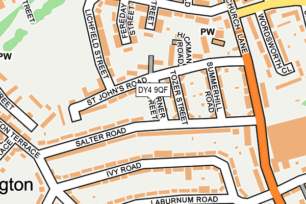 DY4 9QF map - OS OpenMap – Local (Ordnance Survey)