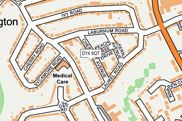 DY4 9QT map - OS OpenMap – Local (Ordnance Survey)