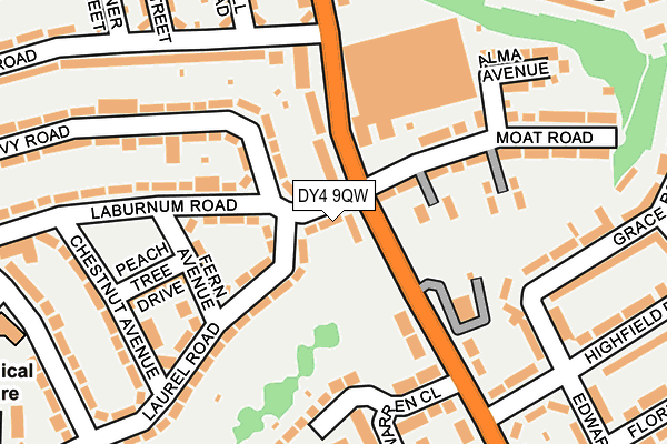 DY4 9QW map - OS OpenMap – Local (Ordnance Survey)